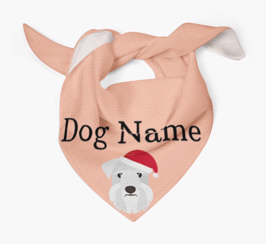 Peeking Christmas Icon: Personalized {breedFullName} Bandana
