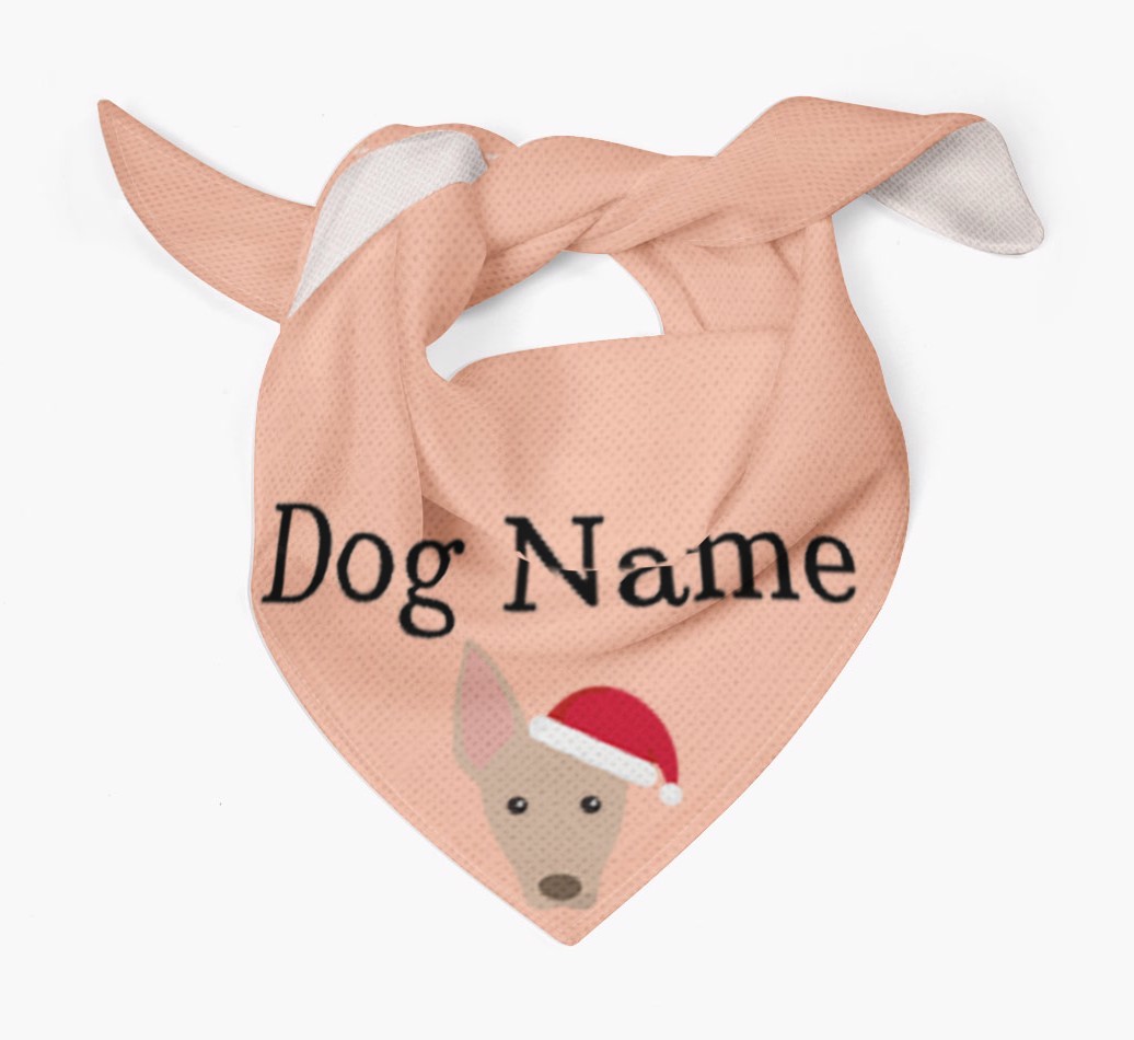 Peeking Christmas Icon: Personalized {breedFullName} Bandana
