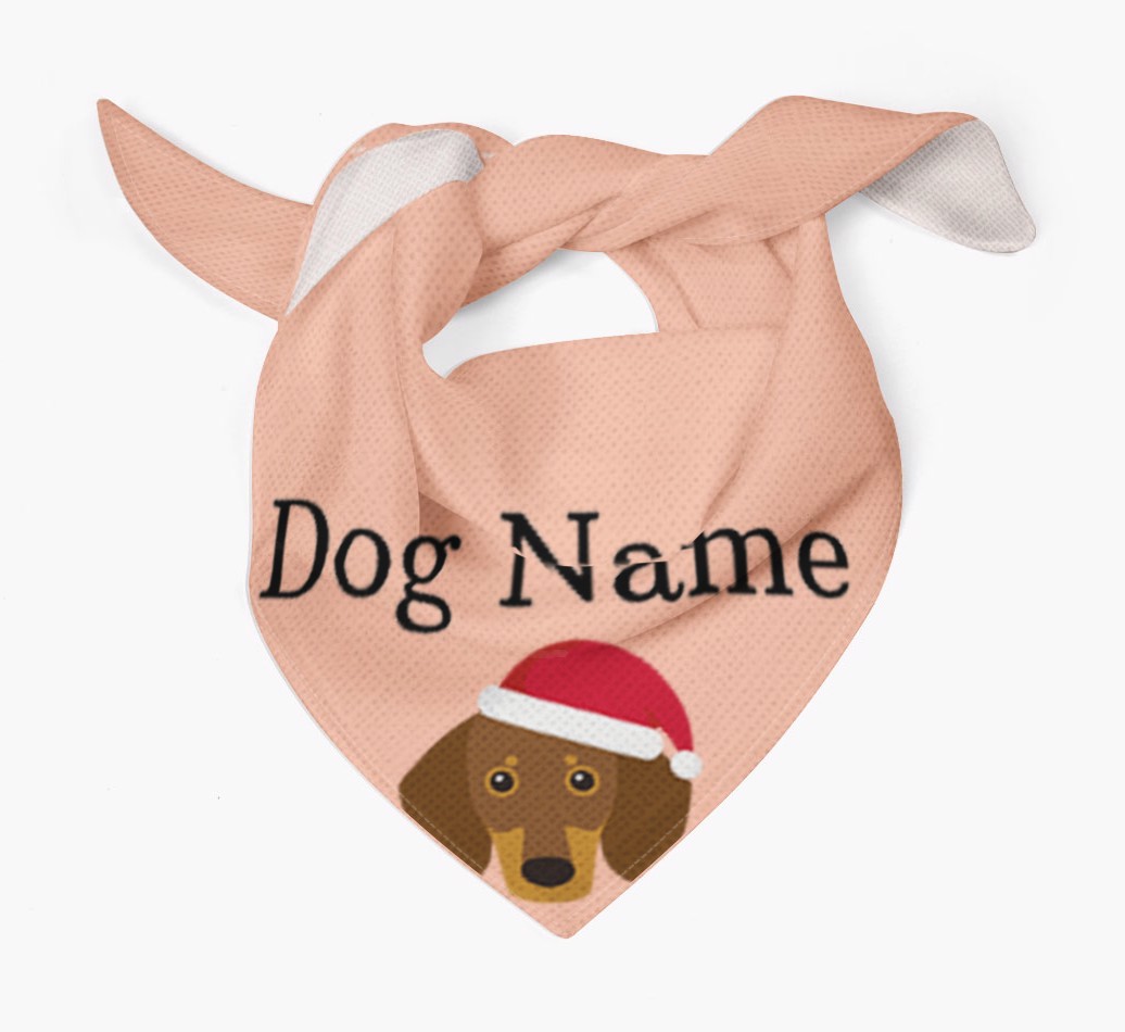 Peeking Christmas Icon: Personalised {breedFullName} Bandana