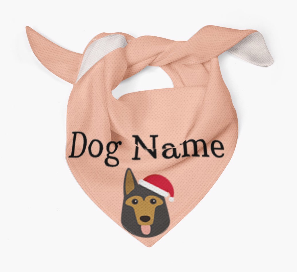 Peeking Christmas Icon: Personalised {breedFullName} Bandana