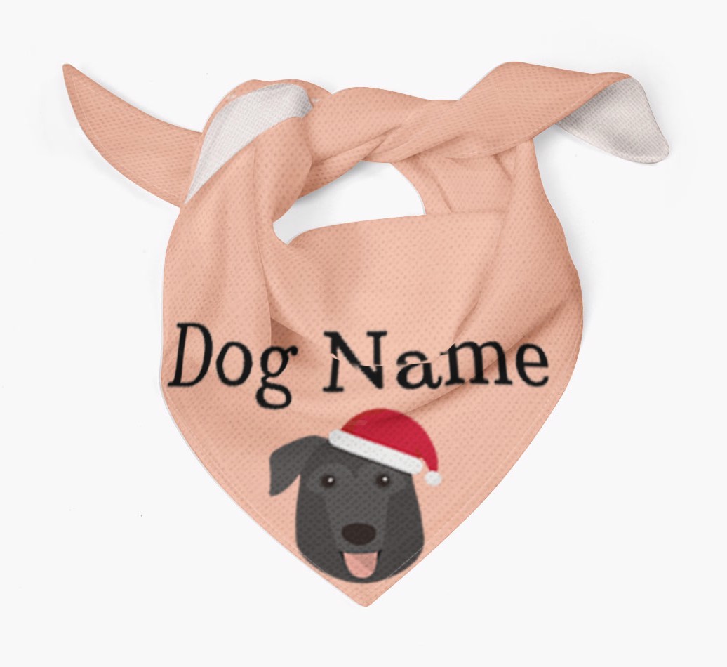 Peeking Christmas Icon: Personalized {breedFullName} Bandana