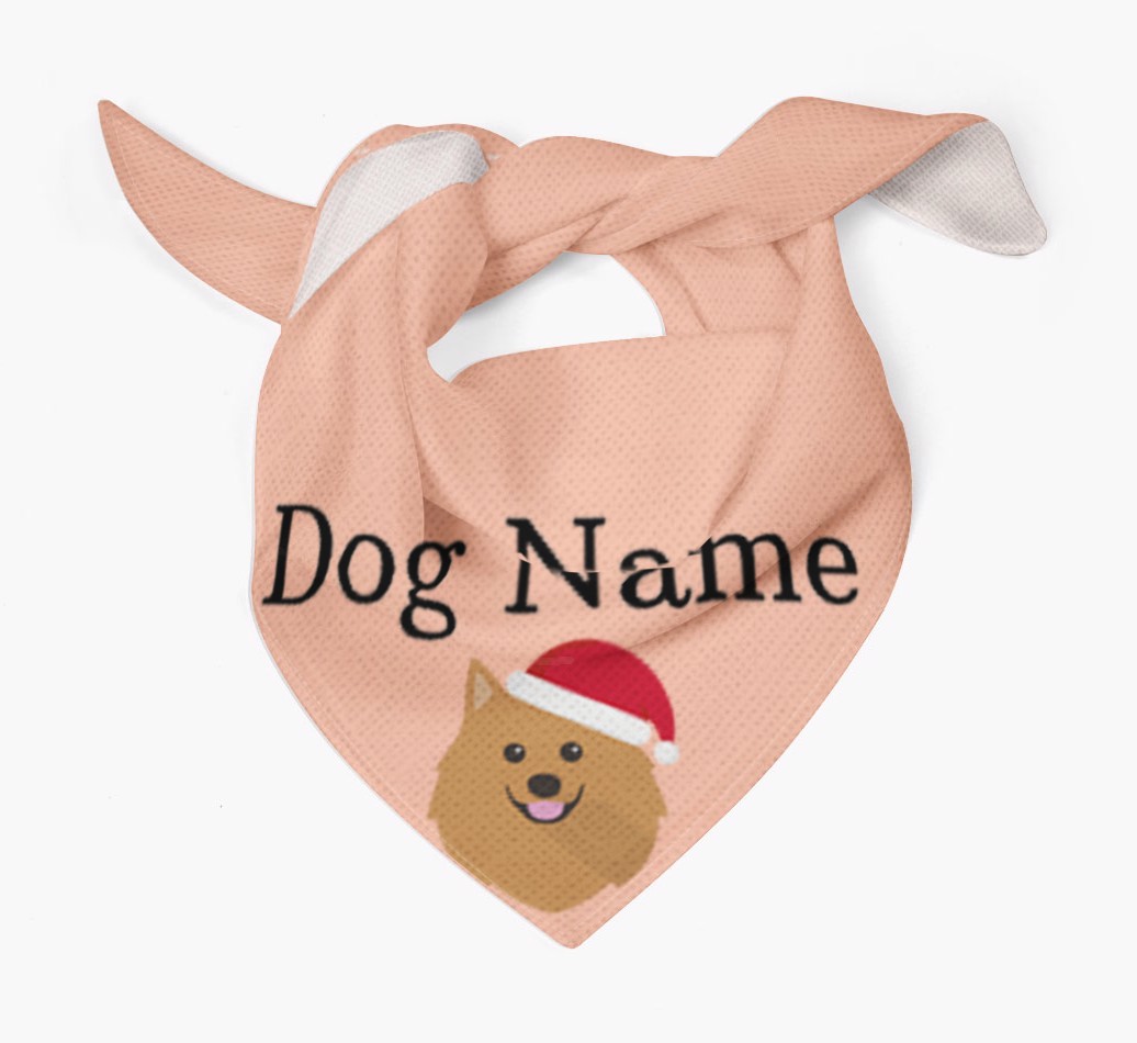 Peeking Christmas Icon: Personalised {breedFullName} Bandana