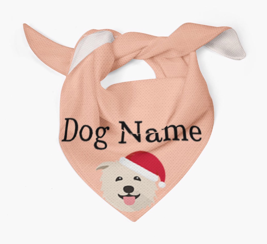 Peeking Christmas Icon: Personalised {breedFullName} Bandana