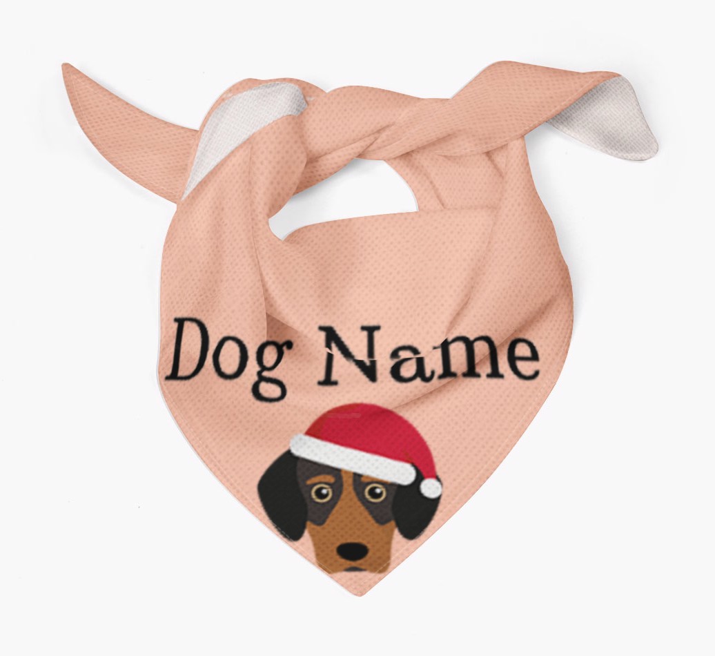 Peeking Christmas Icon: Personalised {breedFullName} Bandana
