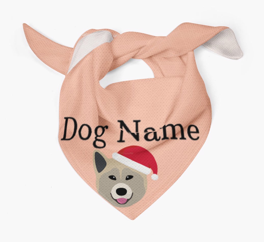 Peeking Christmas Icon: Personalised {breedFullName} Bandana