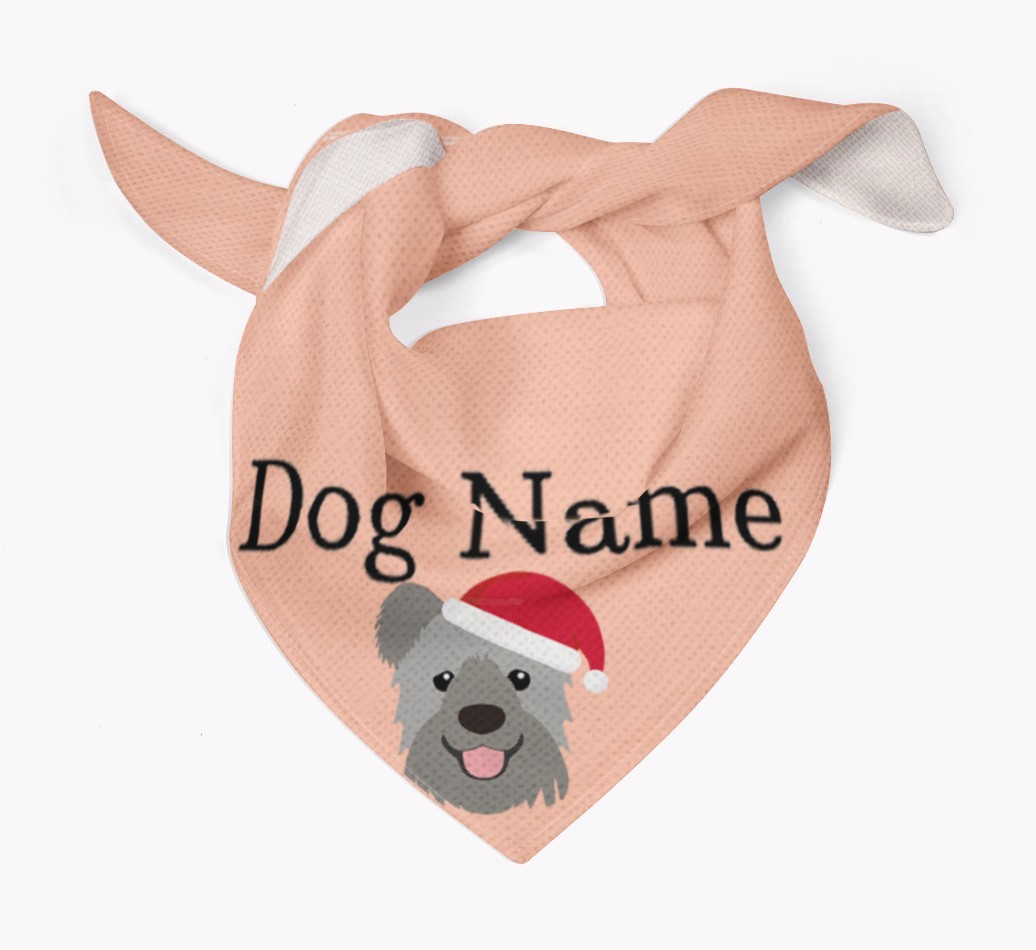 Peeking Christmas Icon: Personalised {breedFullName} Bandana
