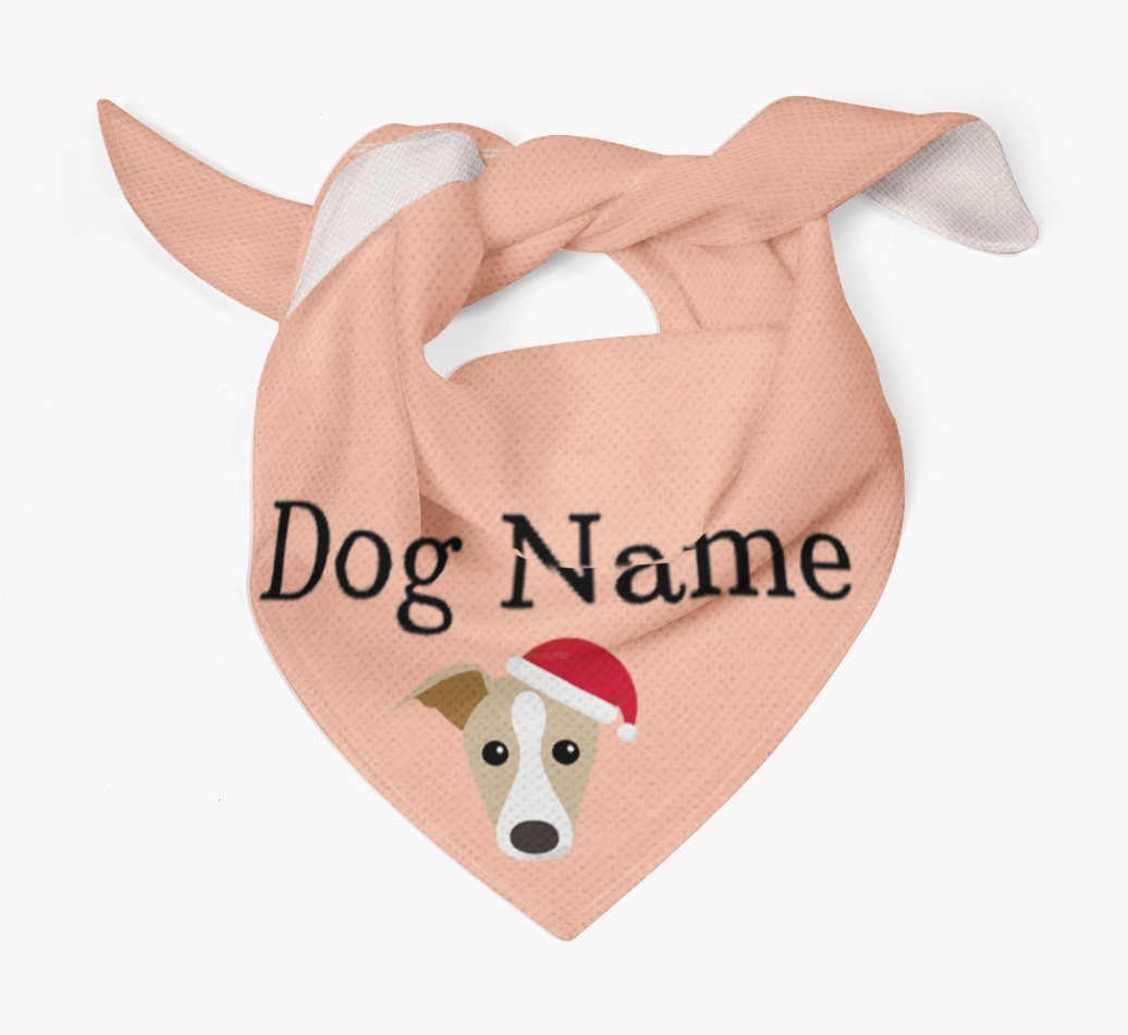 Peeking Christmas Icon: Personalised {breedFullName} Bandana