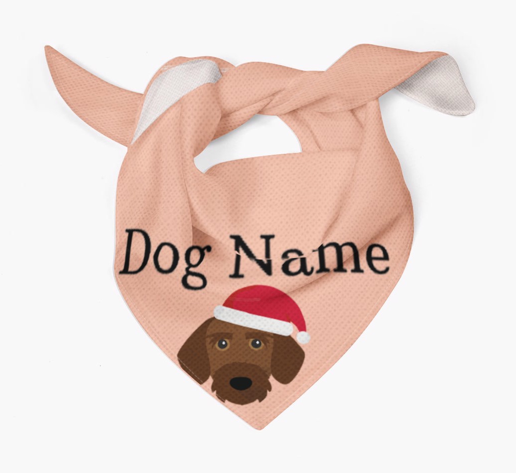 Peeking Christmas Icon: Personalised {breedFullName} Bandana