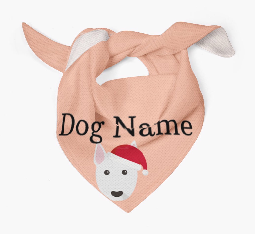 Peeking Christmas Icon: Personalised {breedFullName} Bandana