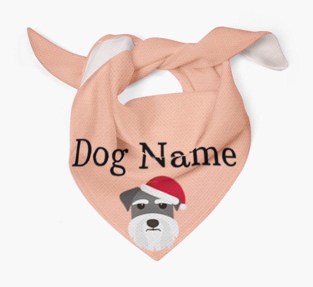 Peeking Christmas Icon: Personalised {breedFullName} Bandana