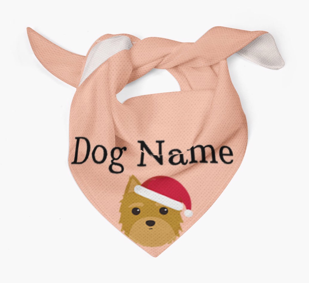 Peeking Christmas Icon: Personalised {breedFullName} Bandana