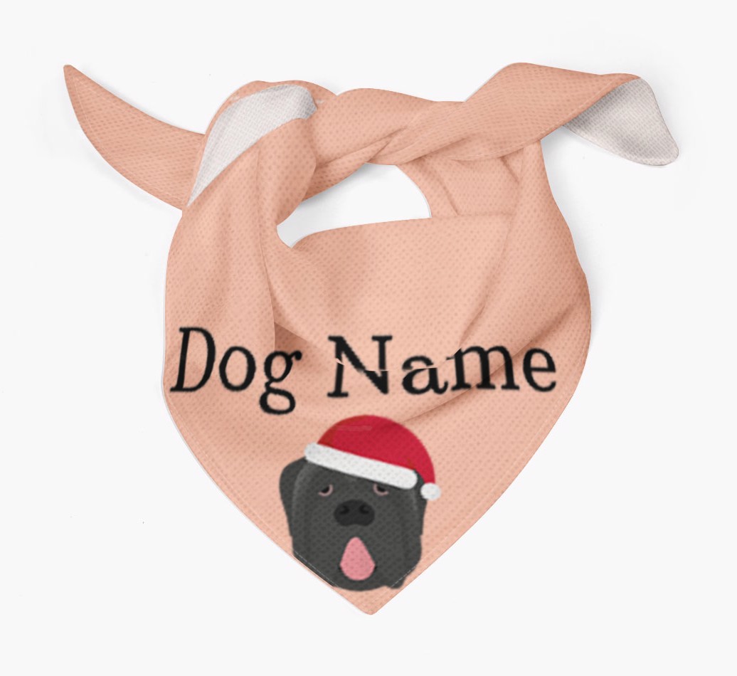 Peeking Christmas Icon: Personalized {breedFullName} Bandana