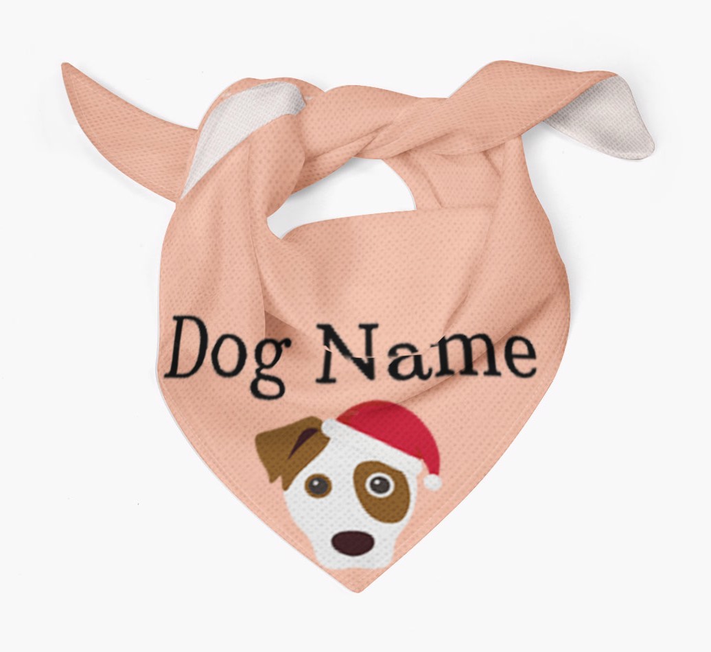 Peeking Christmas Icon: Personalized {breedFullName} Bandana