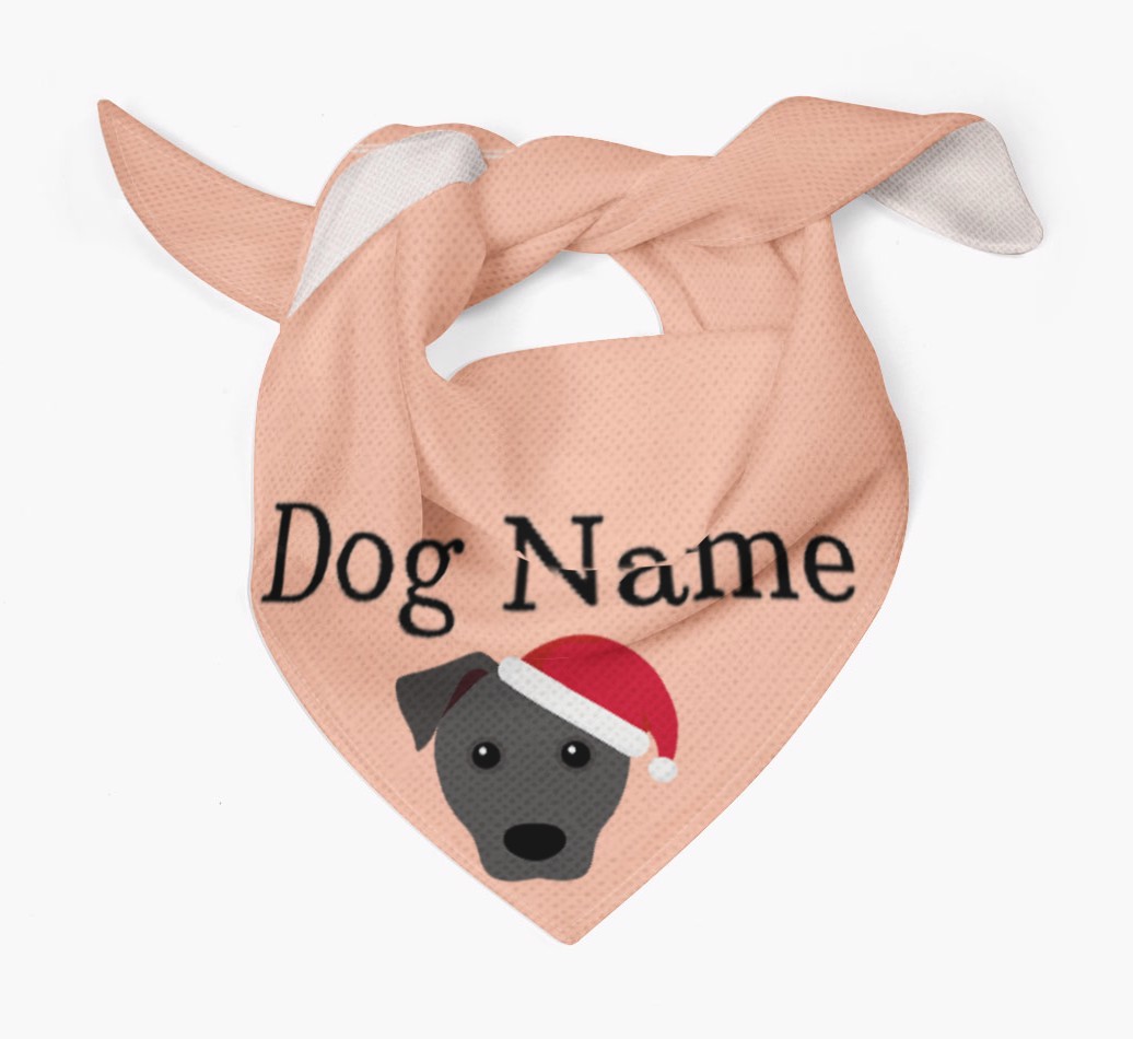 Peeking Christmas Icon: Personalised {breedFullName} Bandana