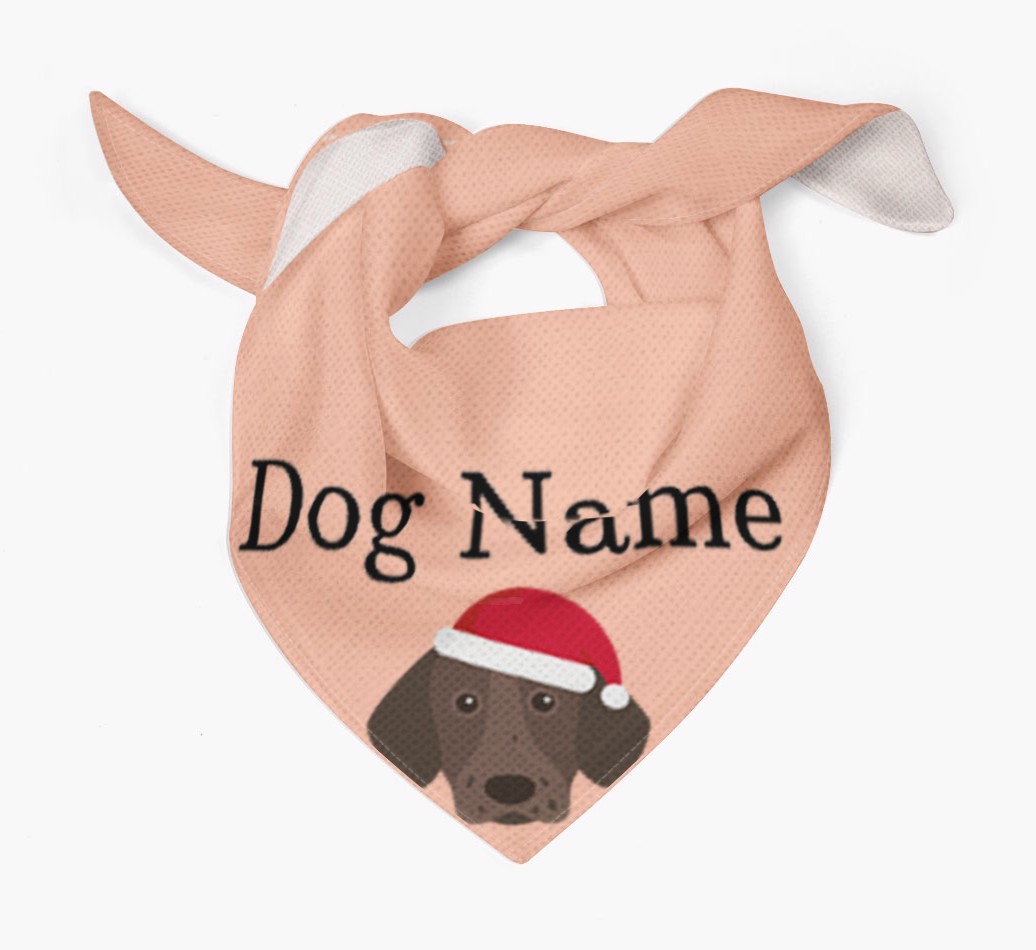Peeking Christmas Icon: Personalized {breedFullName} Bandana