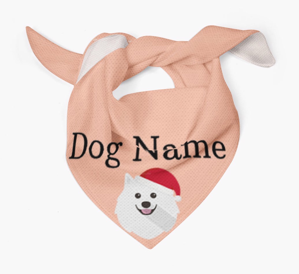 Peeking Christmas Icon: Personalised {breedFullName} Bandana
