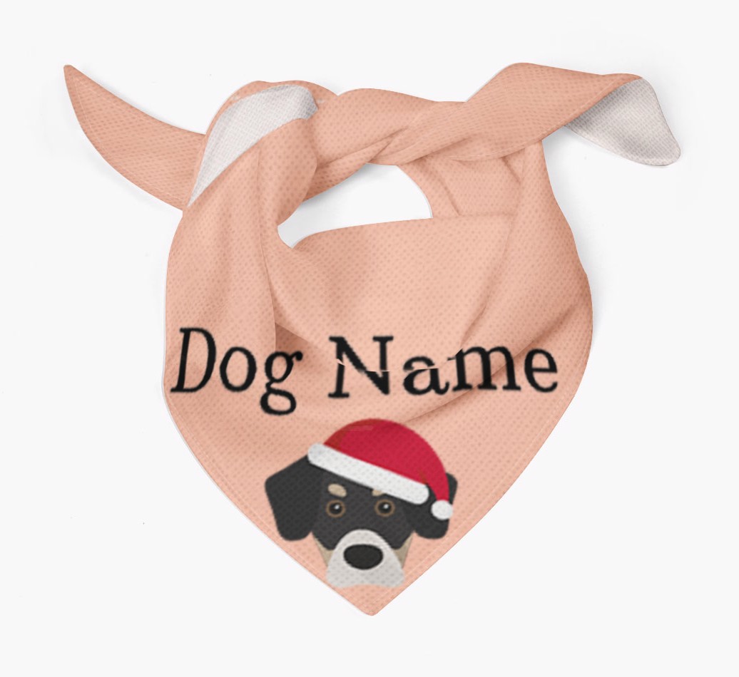 Peeking Christmas Icon: Personalized {breedFullName} Bandana