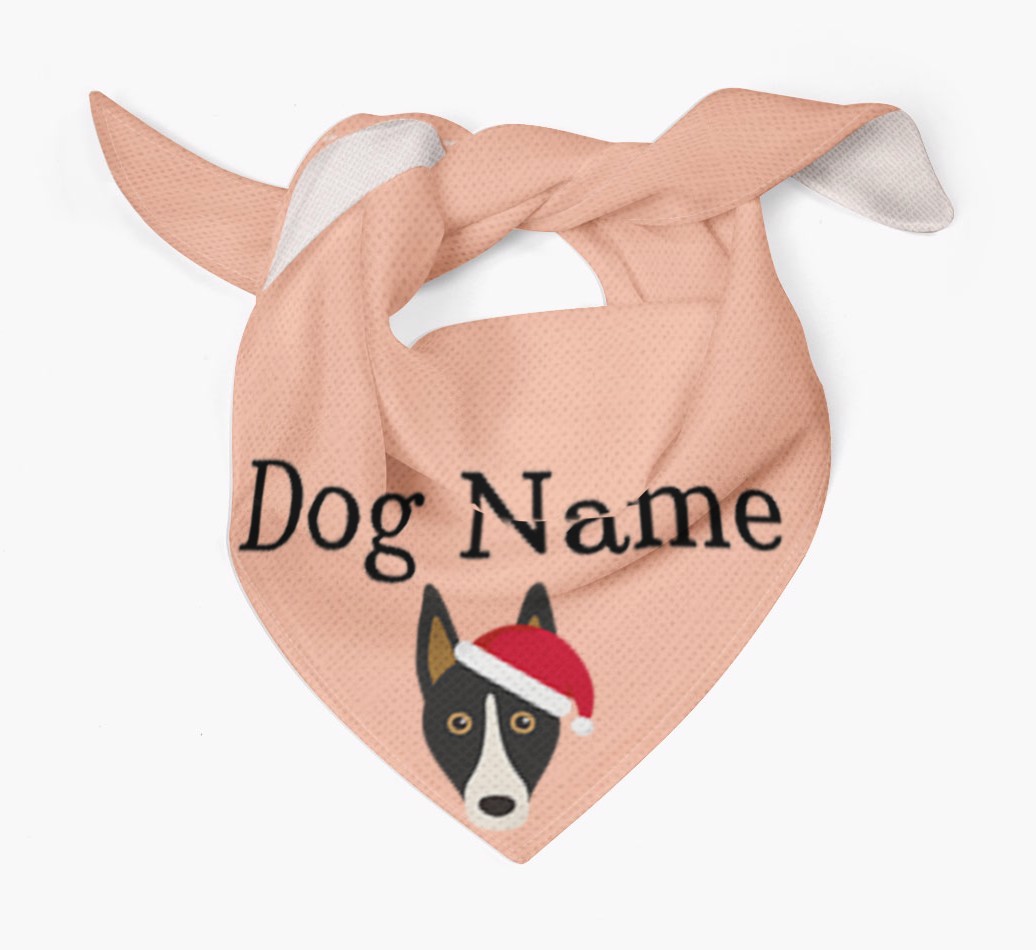 Peeking Christmas Icon: Personalized {breedFullName} Bandana