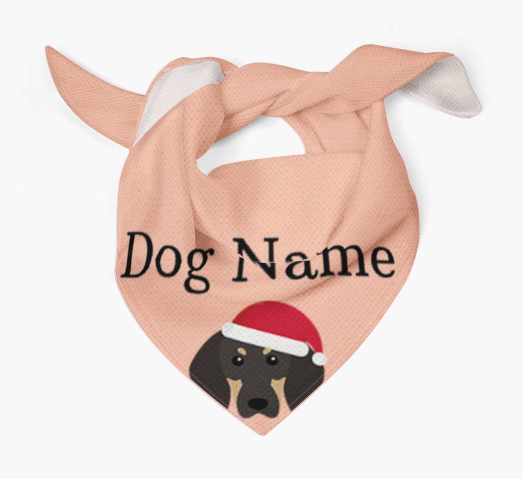 Peeking Christmas Icon: Personalized {breedFullName} Bandana