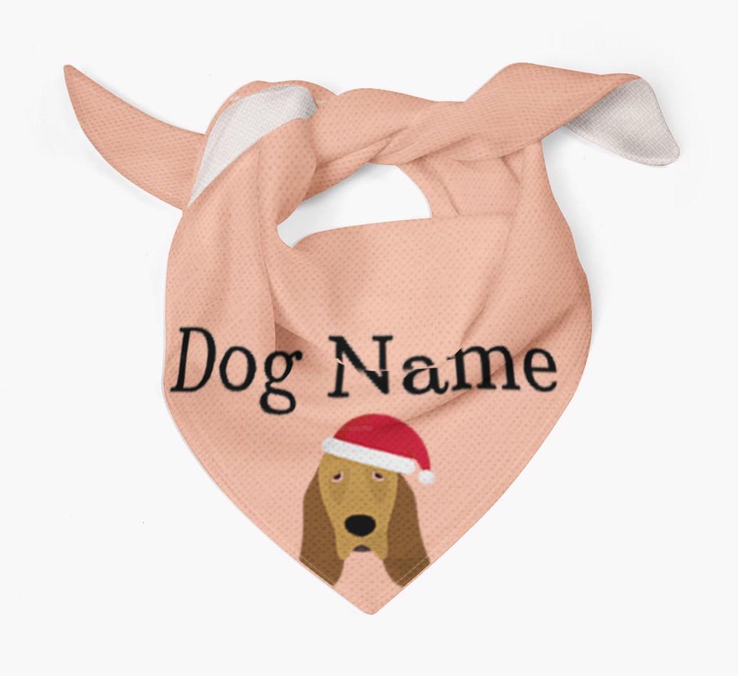 Peeking Christmas Icon: Personalized {breedFullName} Bandana