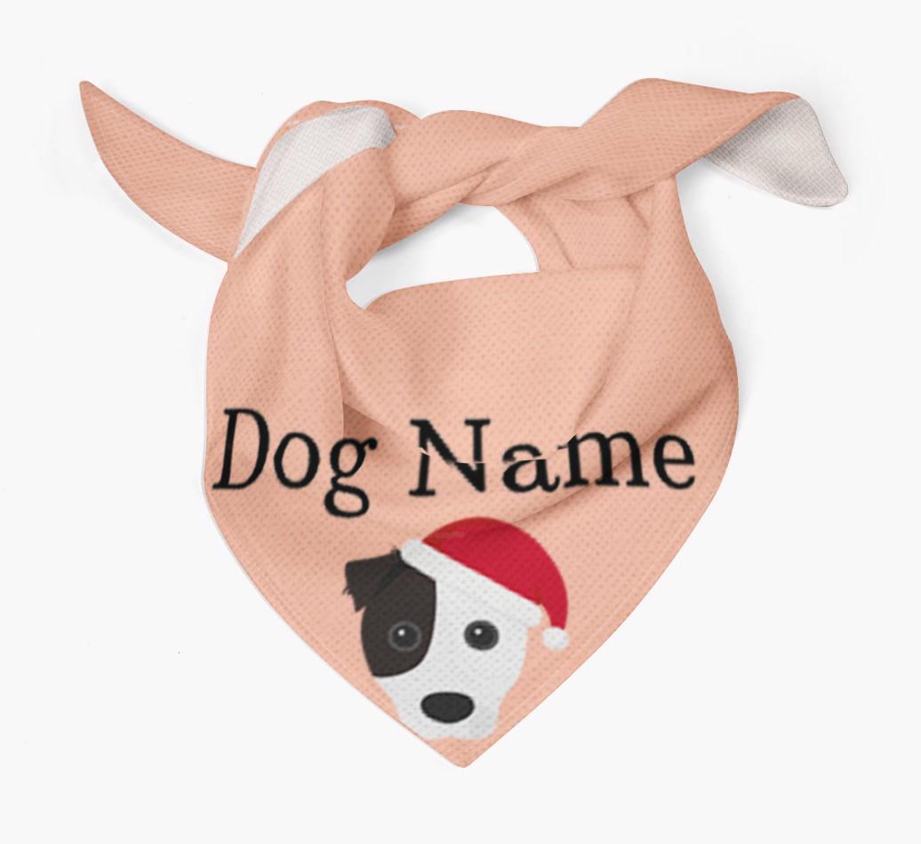 Peeking Christmas Icon: Personalized {breedFullName} Bandana
