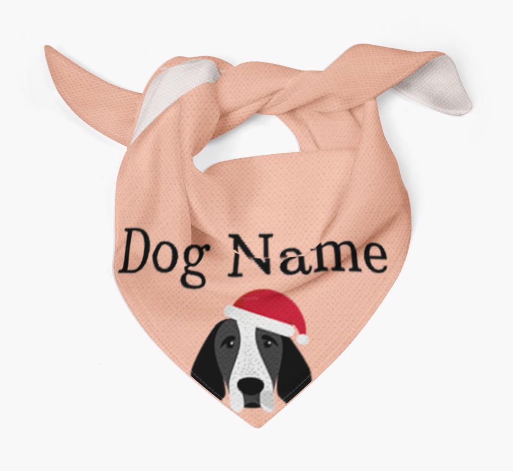 Peeking Christmas Icon: Personalized {breedFullName} Bandana