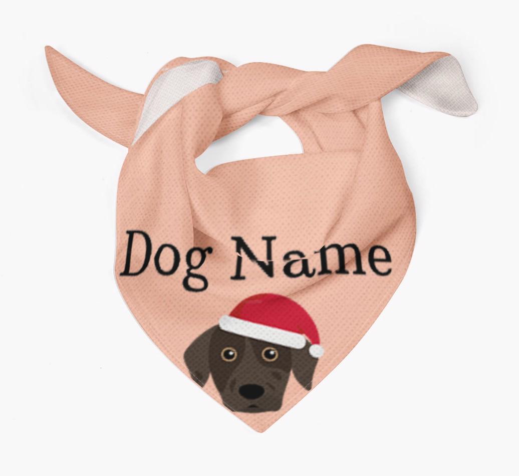 Peeking Christmas Icon: Personalized {breedFullName} Bandana