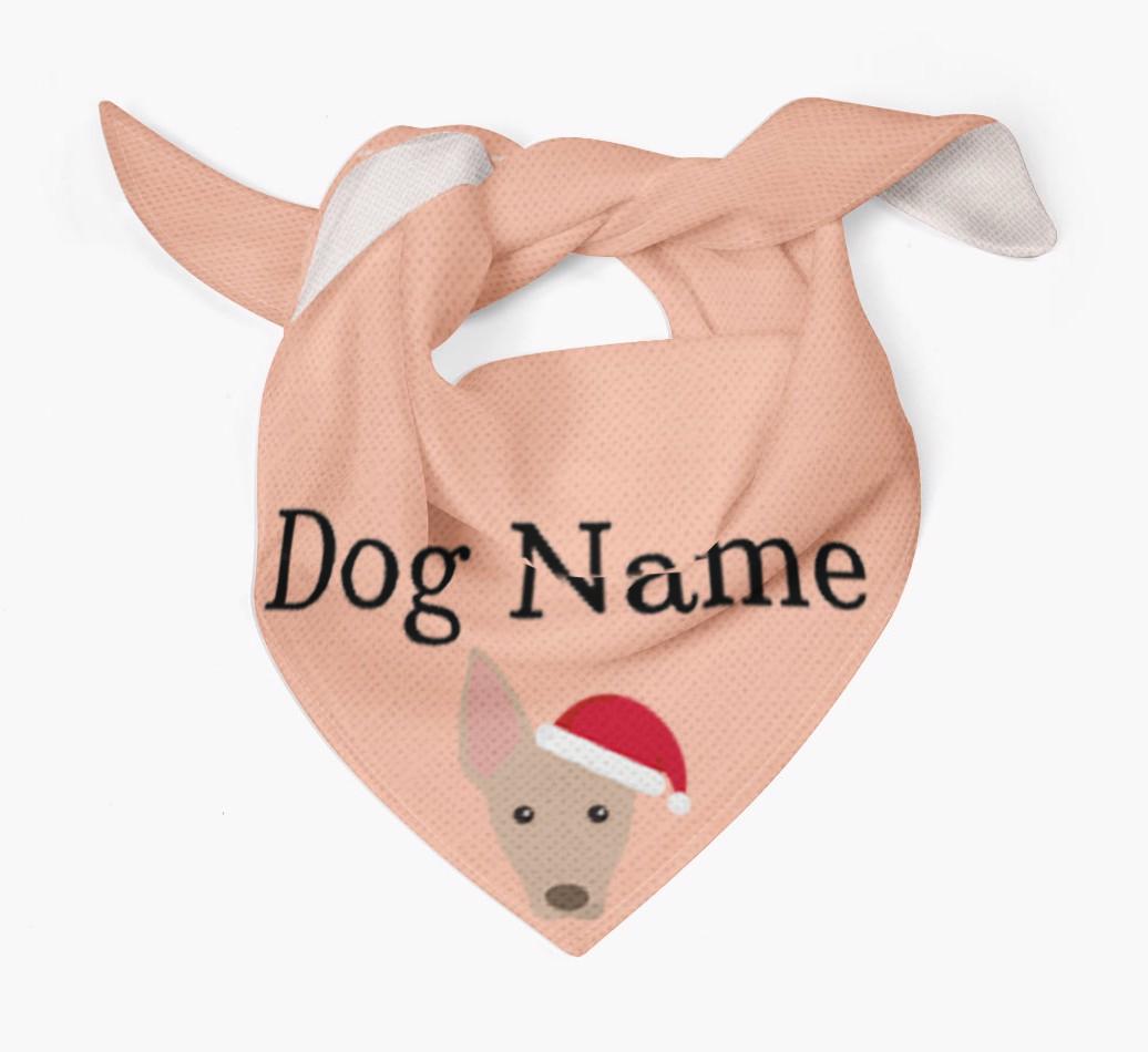 Peeking Christmas Icon: Personalized {breedFullName} Bandana