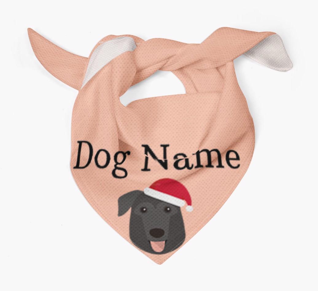 Peeking Christmas Icon: Personalized {breedFullName} Bandana