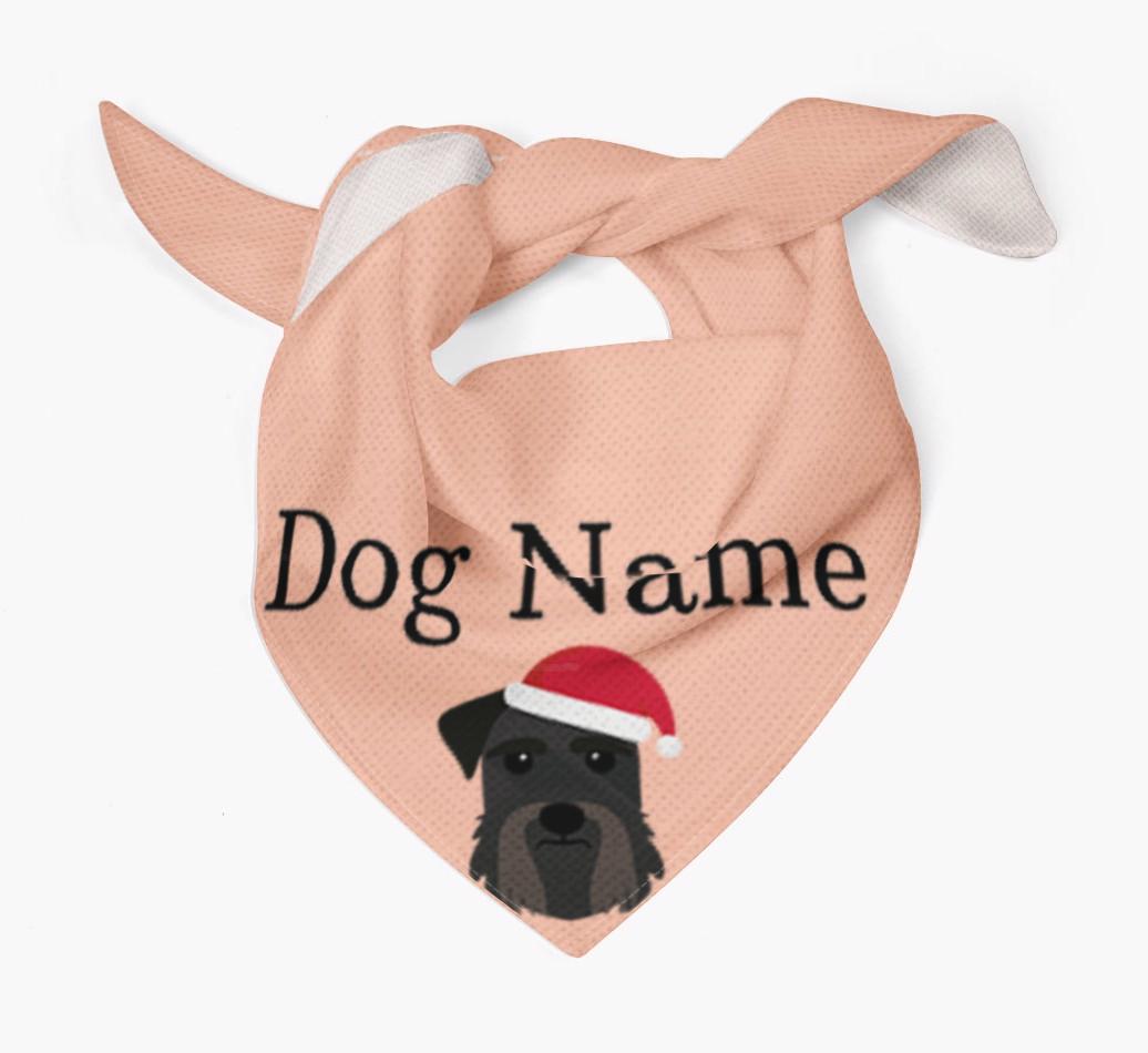 Peeking Christmas Icon: Personalized {breedFullName} Bandana