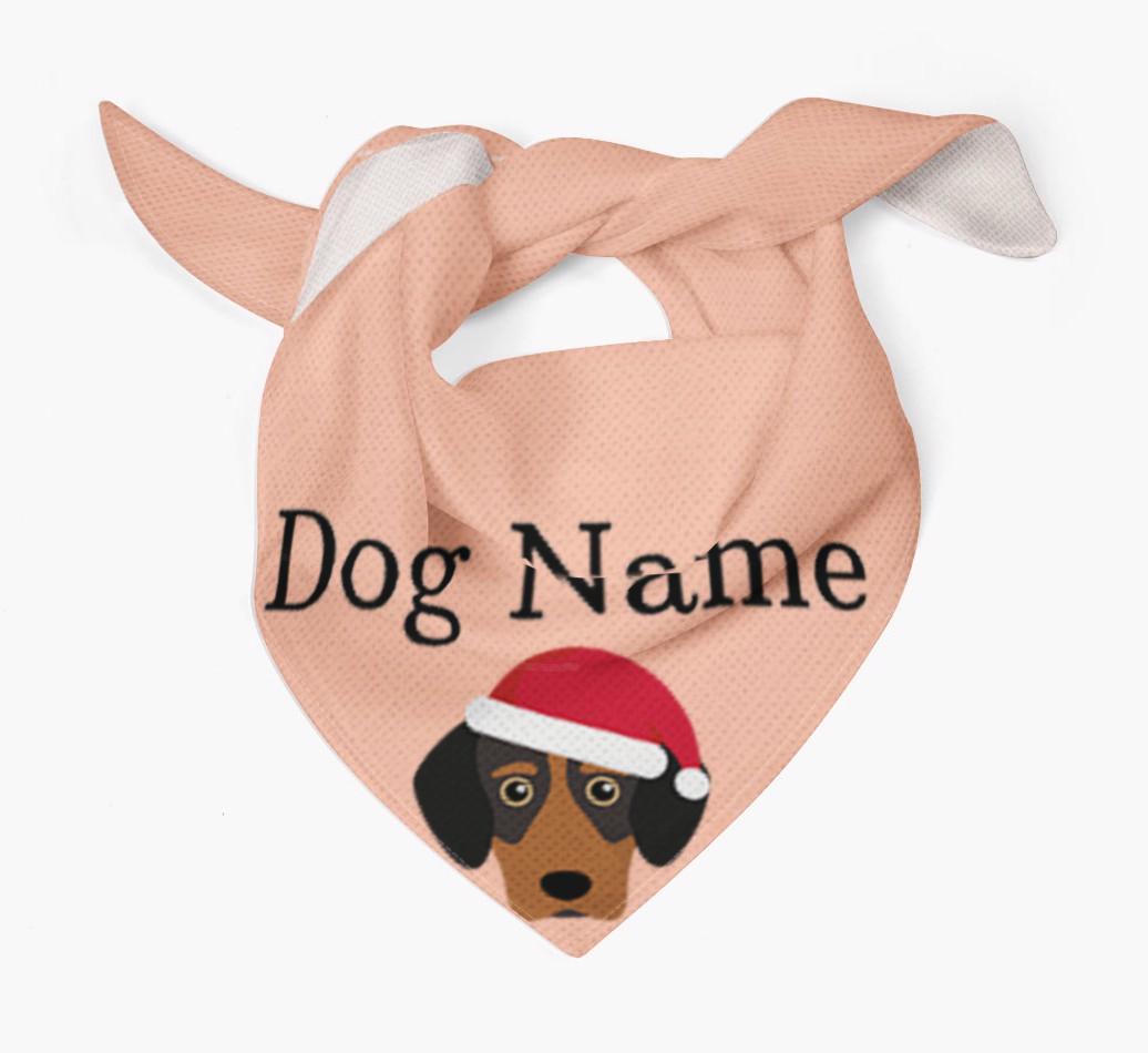 Peeking Christmas Icon: Personalized {breedFullName} Bandana