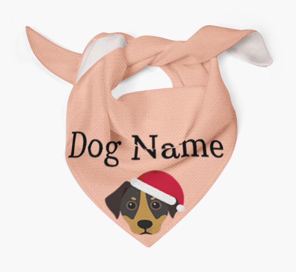 Peeking Christmas Icon: Personalized {breedFullName} Bandana