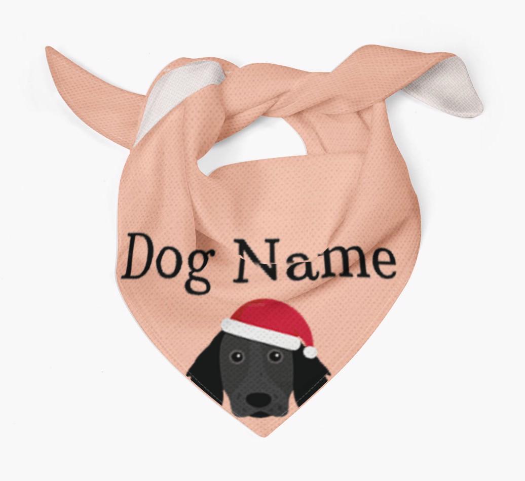 Peeking Christmas Icon: Personalized {breedFullName} Bandana