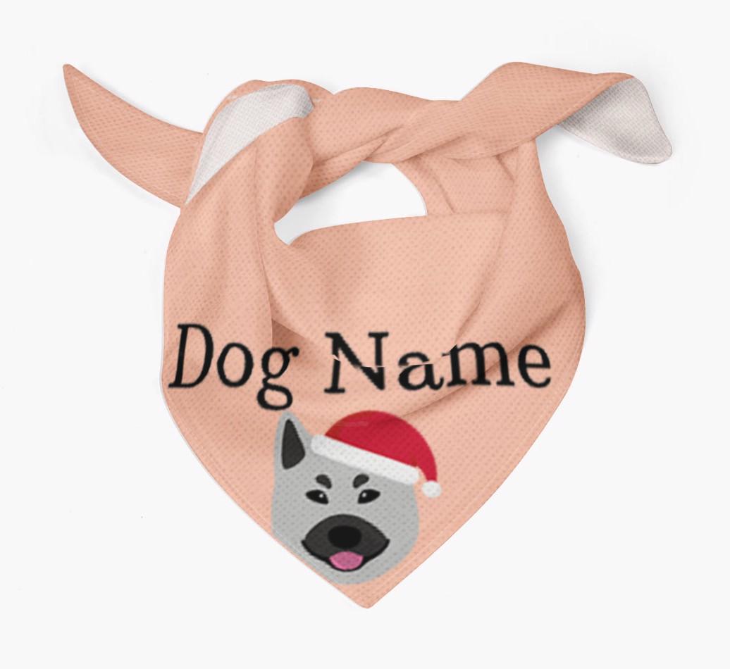 Peeking Christmas Icon: Personalised {breedFullName} Bandana
