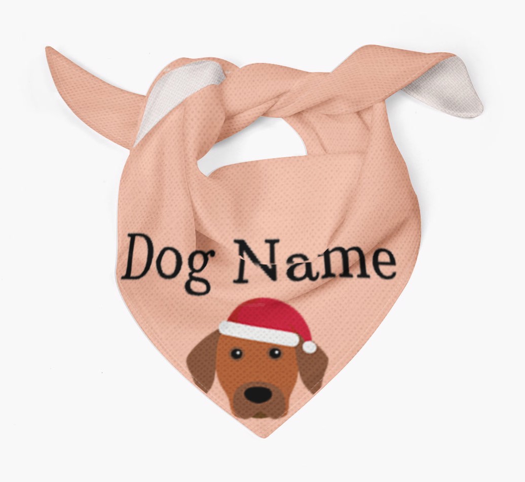Peeking Christmas Icon: Personalized {breedFullName} Bandana