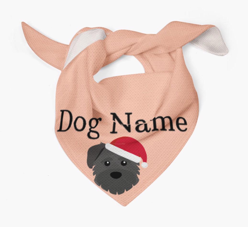Peeking Christmas Icon: Personalized {breedFullName} Bandana