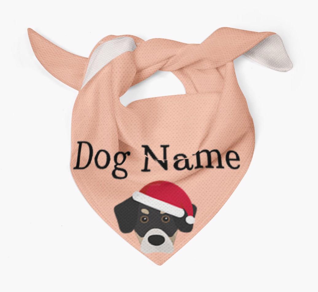 Peeking Christmas Icon: Personalized {breedFullName} Bandana