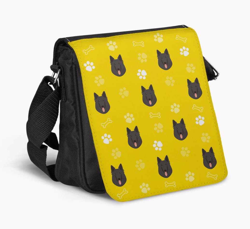 Shoulder Bag with Paw Pattern and {breedFullName} Icons