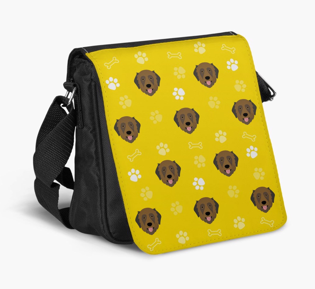 Shoulder Bag with Paw Pattern and {breedFullName} Icons