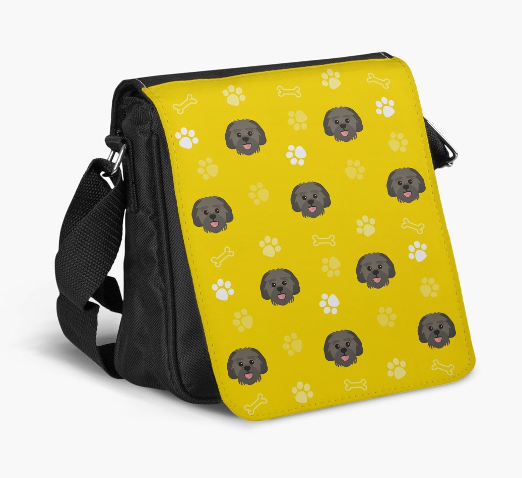 Shoulder Bag with Paw Pattern and {breedFullName} Icons