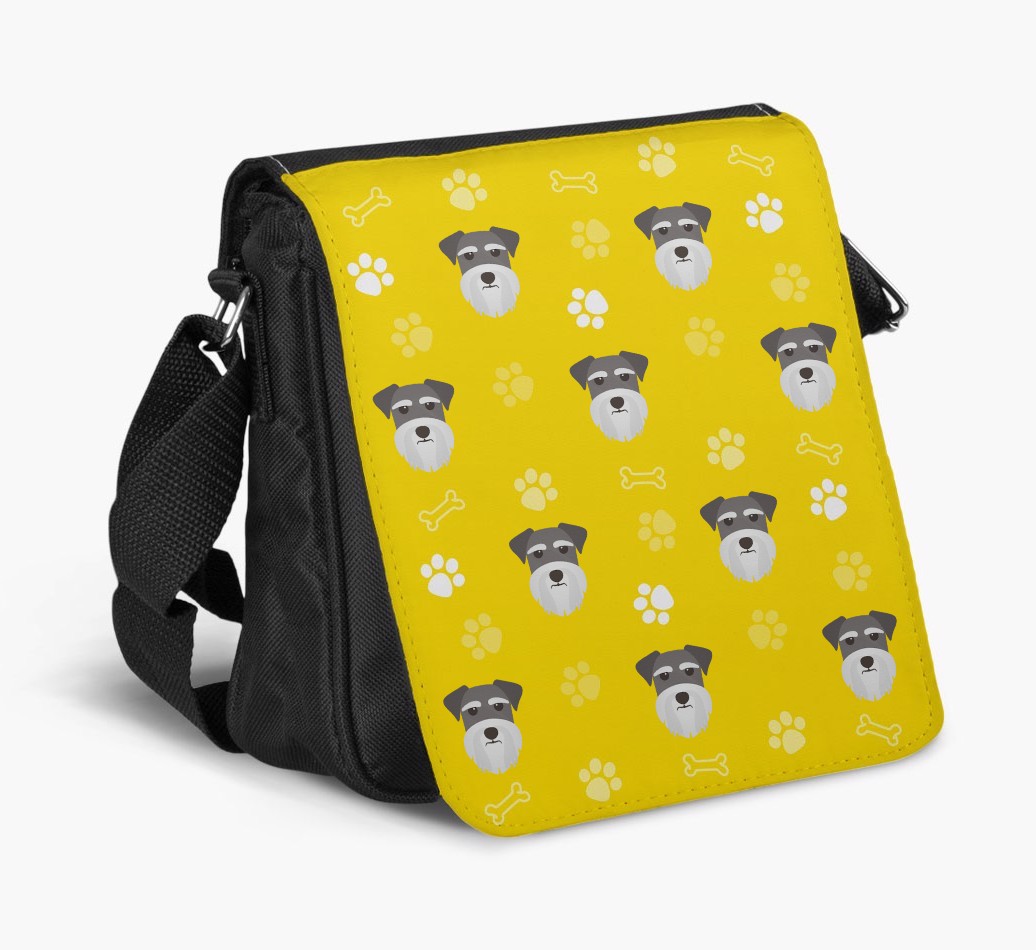 Shoulder Bag with Paw Pattern and {breedFullName} Icons