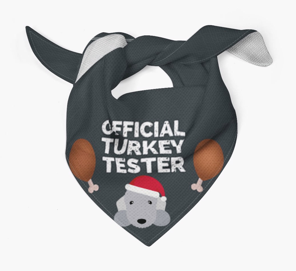 Official Turkey Tester : Personalized {breedFullName} Christmas Bandana