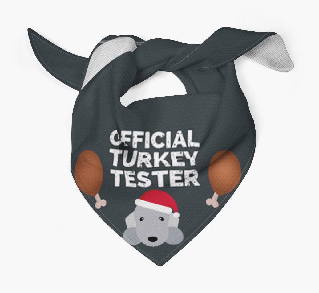 Official Turkey Tester : Personalized {breedFullName} Christmas Bandana