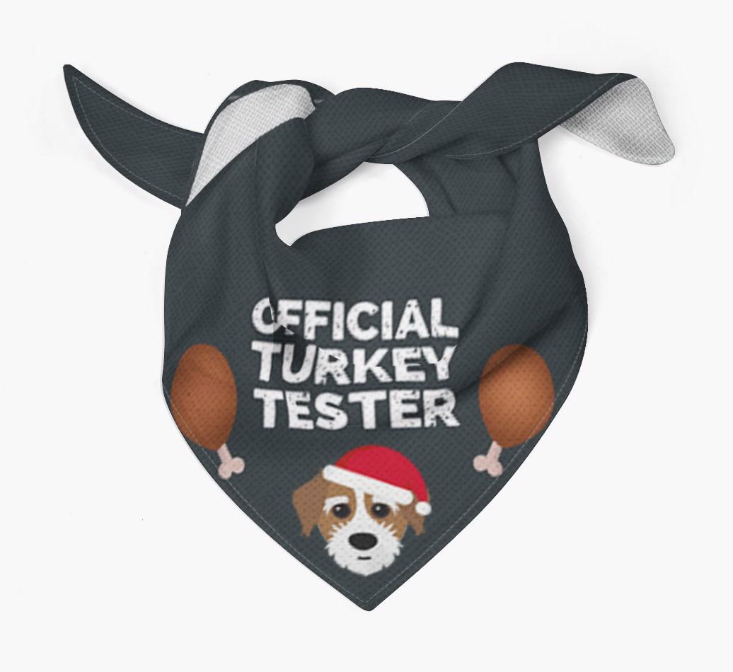 Official Turkey Tester : Personalized {breedFullName} Christmas Bandana