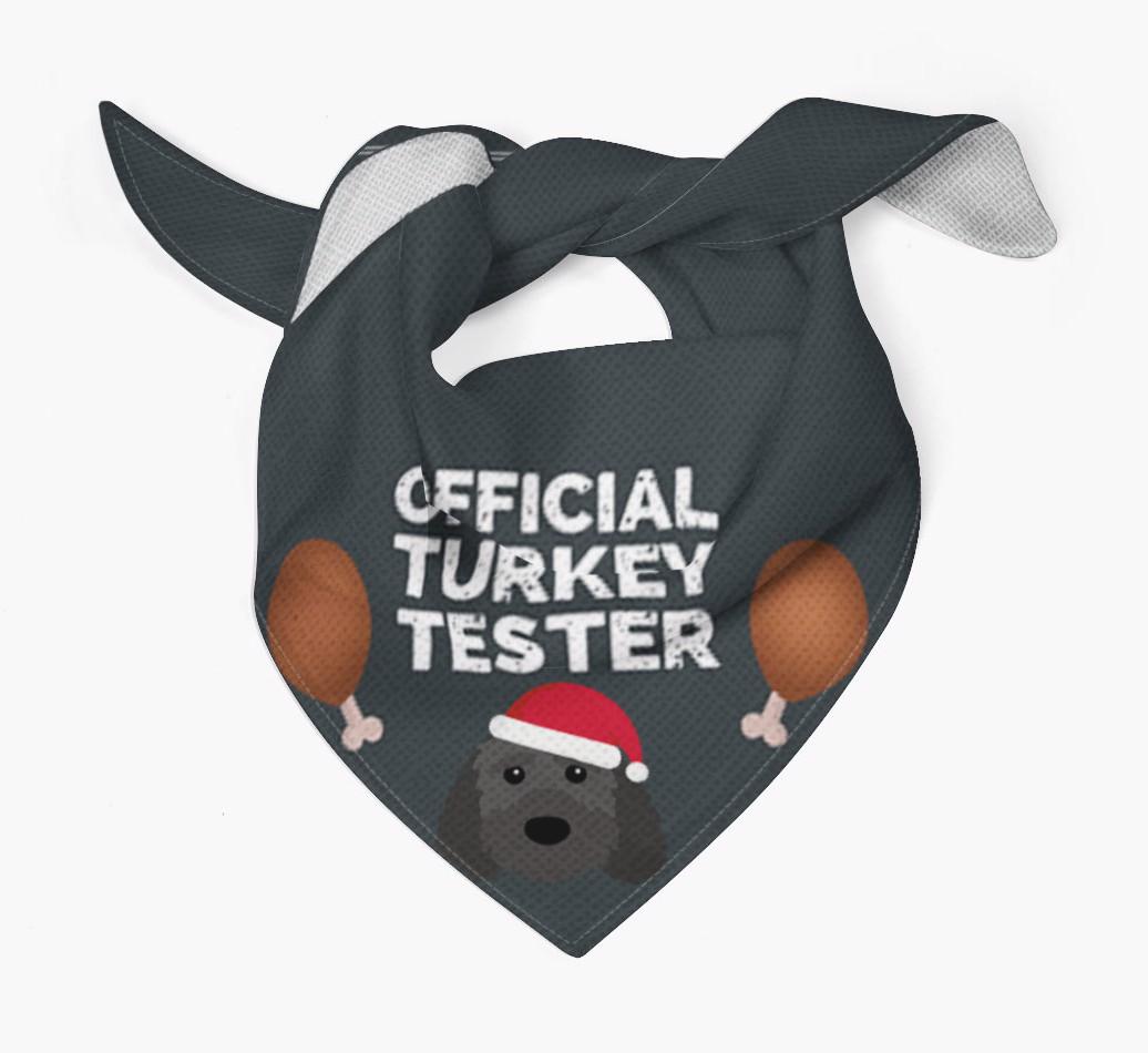 Official Turkey Tester : Personalized {breedFullName} Christmas Bandana