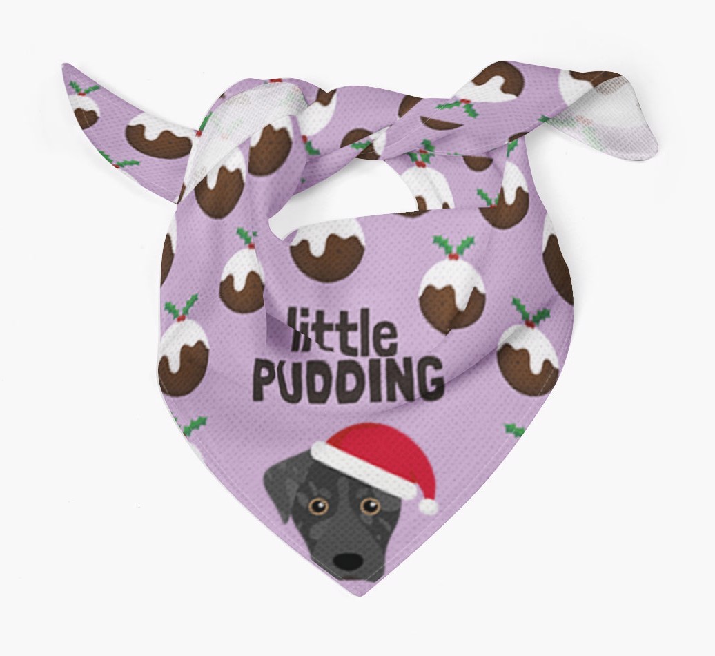 Little Pudding : Personalized {breedFullName} Christmas Bandana