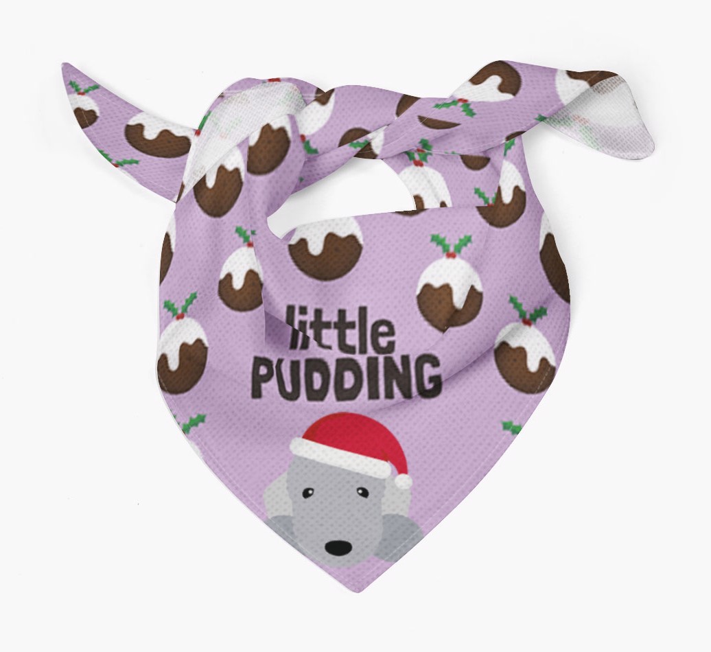 Little Pudding : Personalized {breedFullName} Christmas Bandana
