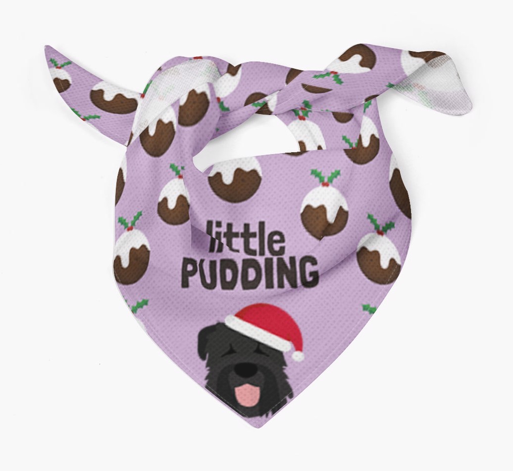 Little Pudding : Personalized {breedFullName} Christmas Bandana