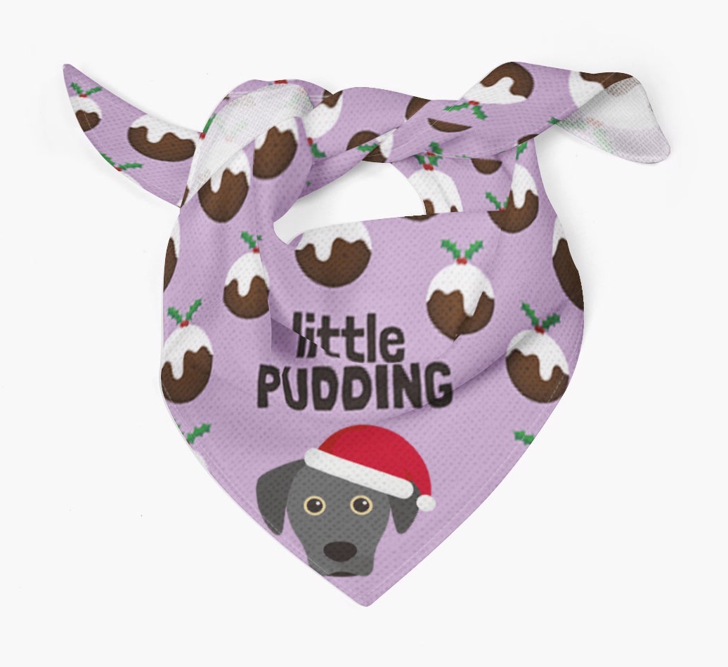 Little Pudding : Personalized {breedFullName} Christmas Bandana