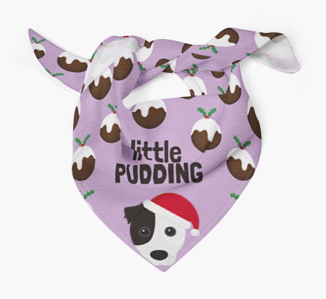 Little Pudding : Personalized {breedFullName} Christmas Bandana